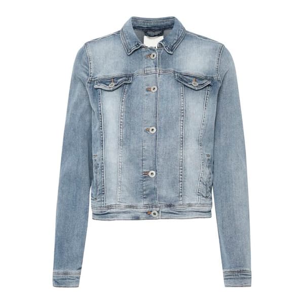 Jeansjacka dam Ichi Stampe