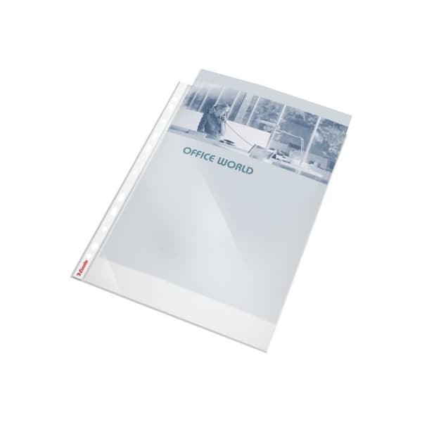 Esselte Perforerad ficka A4 kristall (pack om 10)