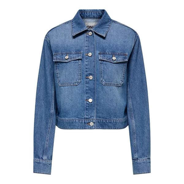 Jeansjacka dam Only - medelblå denim