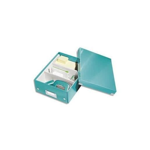 Organisationsbox - LEITZ - Klicka ET Store WOW - Klein - Eisblau - Anpassningsbar