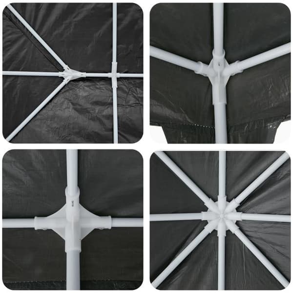 Festtält Anthracit 6x4 m PE