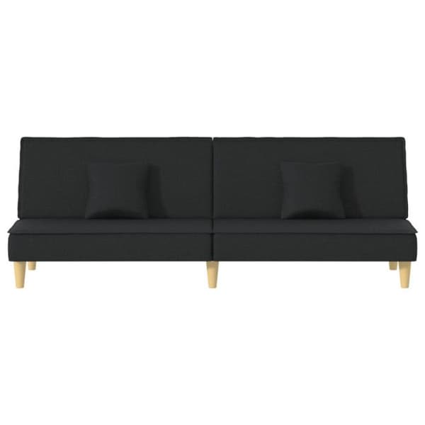 vidaXL Bäddsoffa Svart Tyg 351902