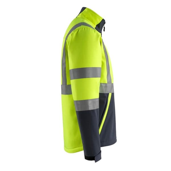 Mascot® Safe Light Kiama, softshelljacka, hög synlighet/ mörkblå M