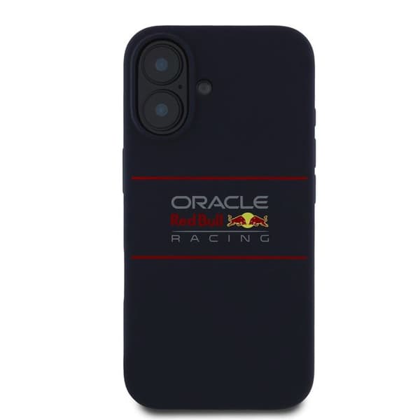 Mobilskal - RED BULL RACING - iPhone 16 Plus - Silikon - Centrerad logotyp - Robust