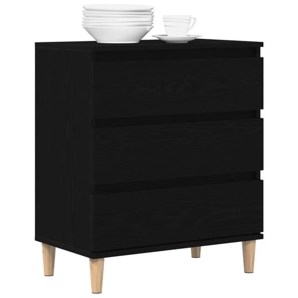 Buffé Noir Ek 60x35x70 cm Ingenjörsträ
