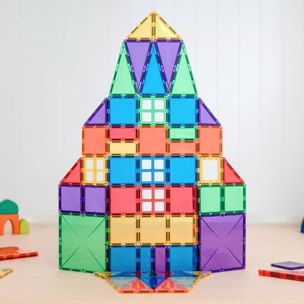 CONNETIX Byggplattor Magnetiska Regnbåge Kreativ Förpackning, 102 Bitar