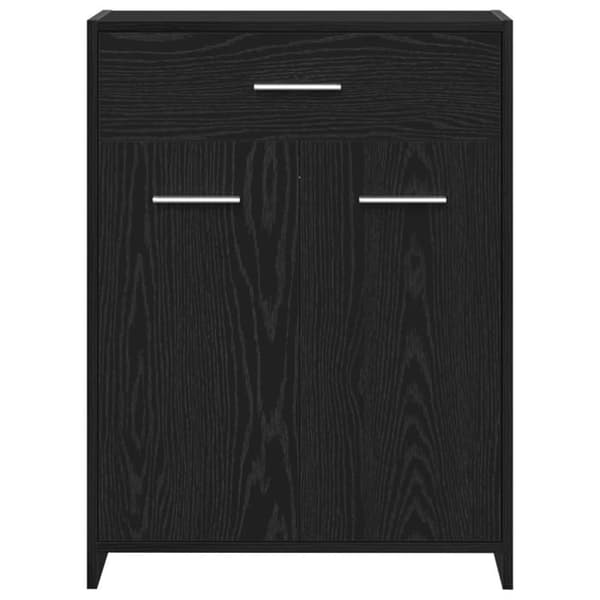 Badrumsmöbel - Svart Ek - 60x33x80 cm - Ingenjörsträ - Nutida design