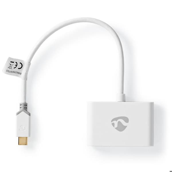 USB-C till 2 USB-A adapter - Nedis - USB 3.0 - 1000 Mbps - 0,20 m - Vit