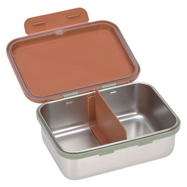 Lunchbox - Lässig - Happy Prints - Inox - Karamell - Barn - Rektangulär