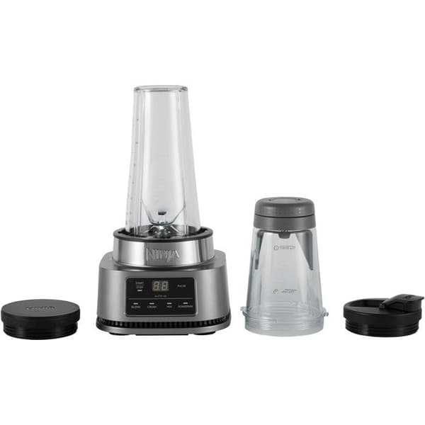 Blender 2-i-1 - NINJA - CB100EU - 1100 W - Mugg 700 ml - Skål 400 ml - Silver