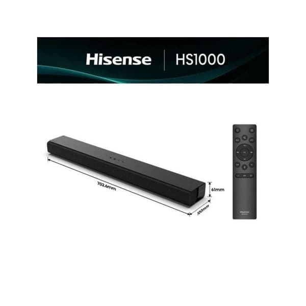 Hisense HS1000 Bluetooth ljudbar 120W Dolby Audio DTS Virtual:X