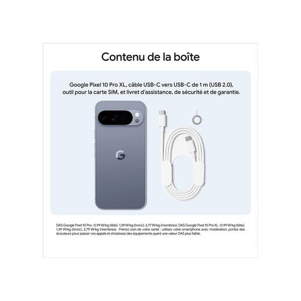 Smartphone Google Pixel 10 Pro XL 256 GB Kvartsgrå