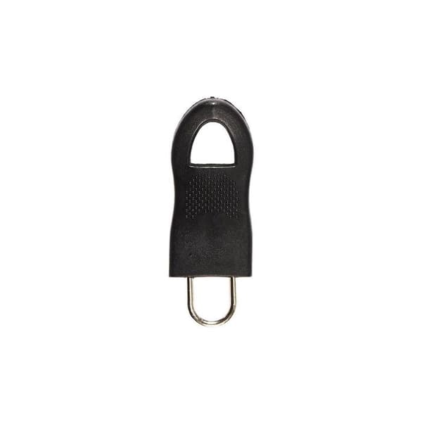 Set med 4 st stängningsringar "Zippade" 5cm Svart