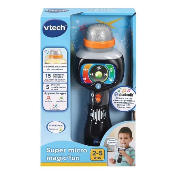 Mikrofon för barn - VTECH - Super Micro Magic'Fun - Bluetooth och ljudeffekter