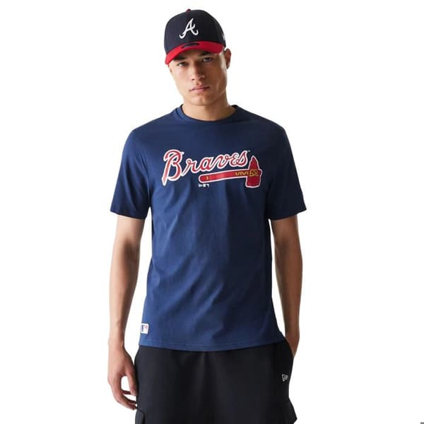 T-shirt Braves Nos MLB Regular - obsidianblå
