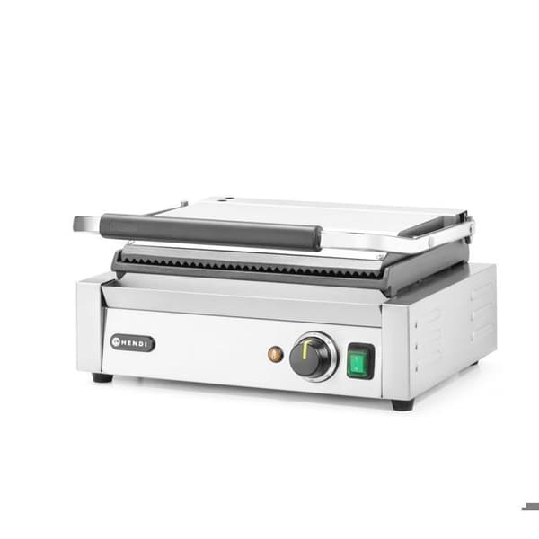 Kontaktrist Panini - Hendi - 263662 - Rostfritt stål - 2000 Watt - Grå