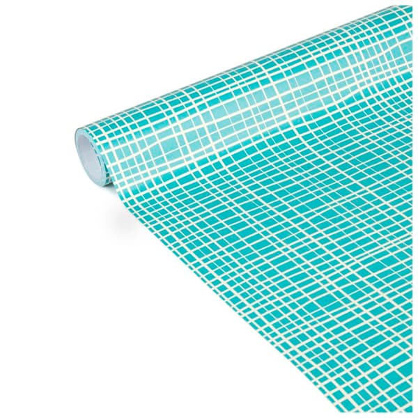 Presentpapper - Clairefontaine - Tiny Rolls - Blå Linjer - 5m x 35cm - 80g