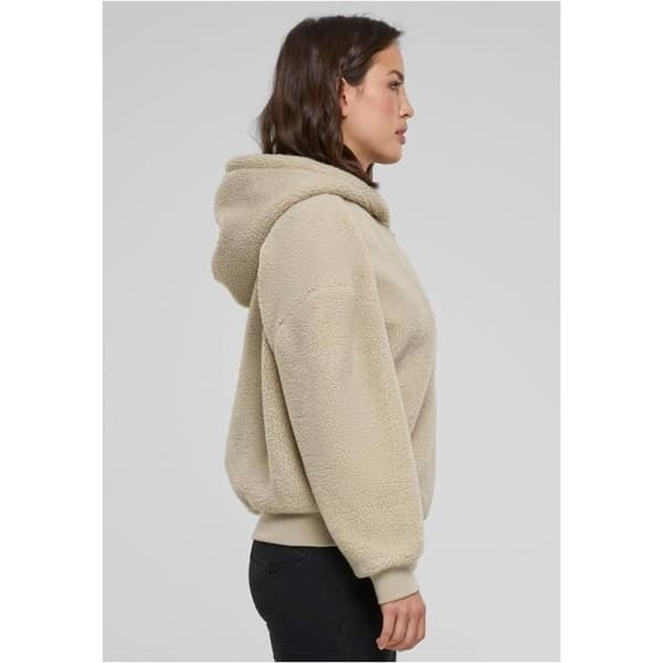 Urban Classics Dam - Oversized Sherpa Zip Hoody Jacka
