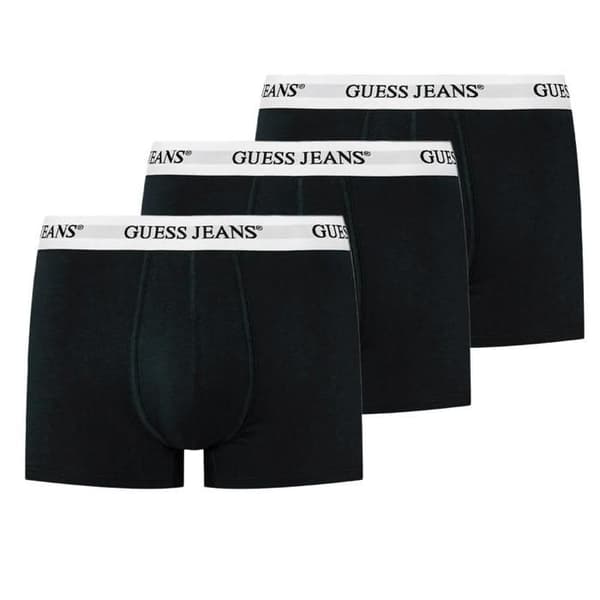 X3 Boxers Svart/Vit Herr Guess Trunk