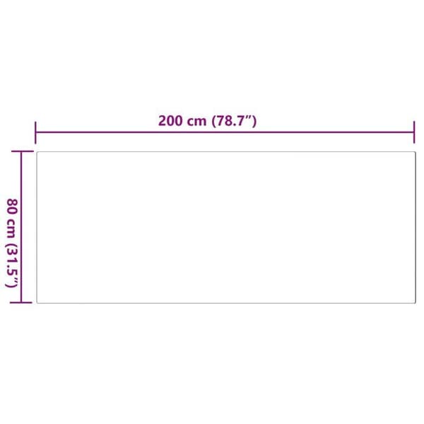 Faux pälsmatta av kanin - vidaXL - 80x200 cm - Rosa - Mjuk polyester - Rektangulär - Lättskött