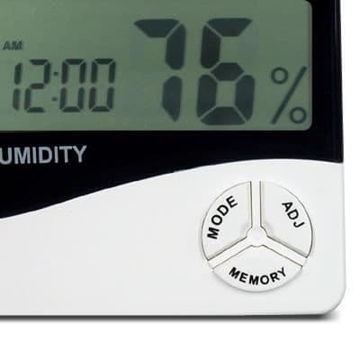 TRIXES Digital väckarklocka LCD termo-hygrometer