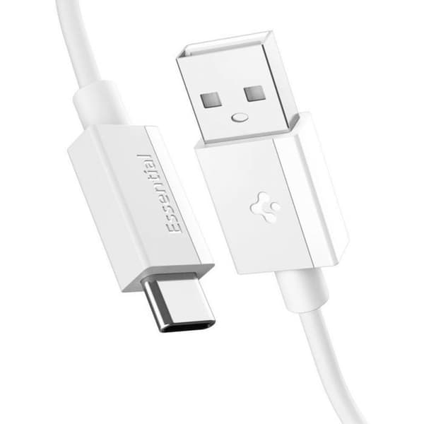 Industriell koppling Spigen USB-A - USB-C 1 m Vit (ACA08715)
