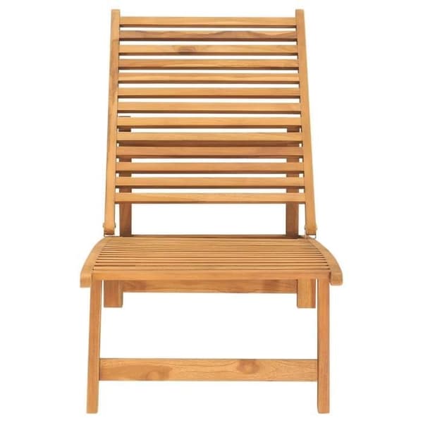vidaXL Solstol i massiv teak