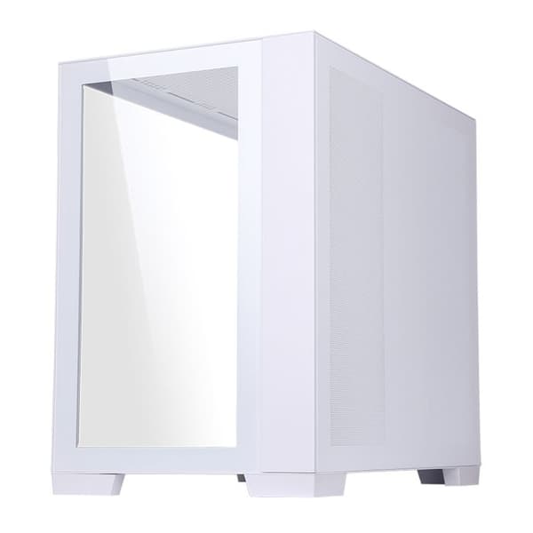 ATX Medium Tower PC Chassi - ITek - Dark Cave RGB - Glaspanel - Vit färg - One size
