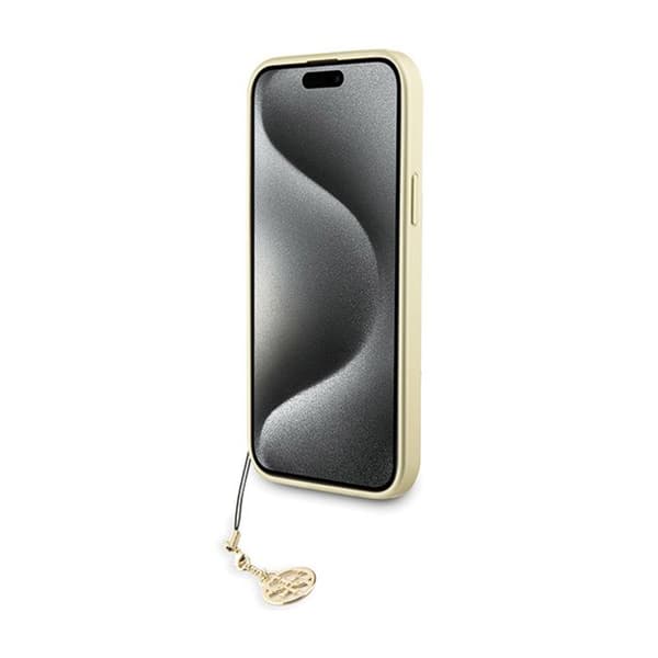 Telefoncase - Guess - 4G Charms - iPhone 15 Pro Max - Grå - Mjuk
