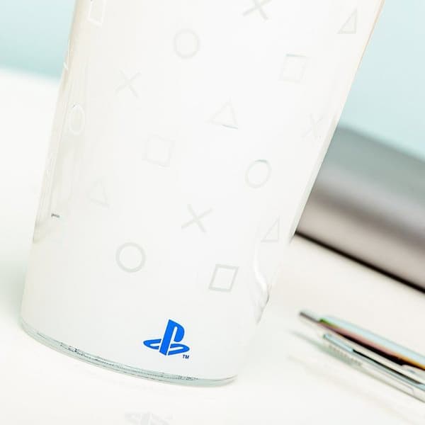 Glas - Playstation - PS5 - Rosa - Vit - Platt glas