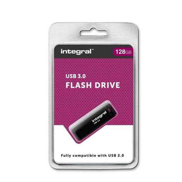 INTEGRAL - USB-minne - 128 Go - USB 3.0 - Svart