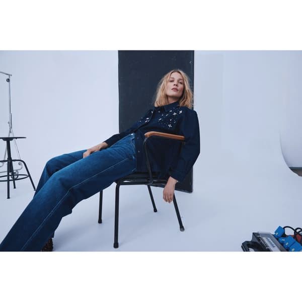 Kvinnors skjorta Pulz Jeans Perry
