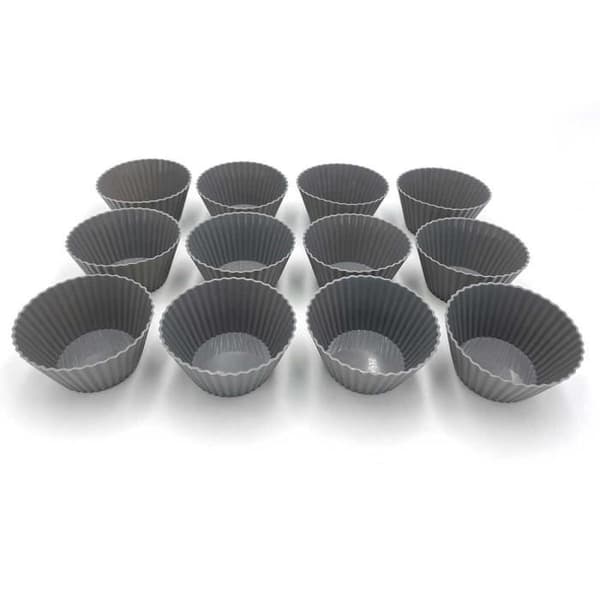 Muffinsformar - KING HOFF - 12 st - Silikon - Frysfack-kompatibel - Diskmaskinsäker