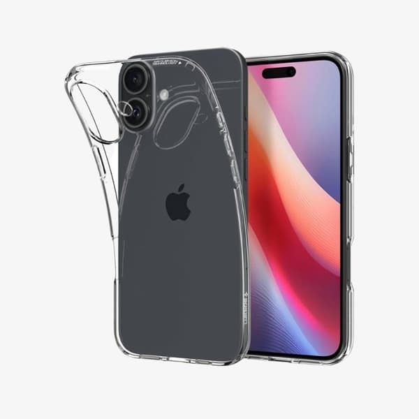 Skyddsskal - SPIGEN - Crystal Flex - Transparent - iPhone 16 - TPU
