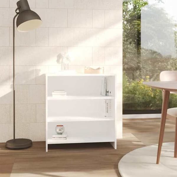 vidaXL Buffé Vit 70x40,5x75 cm Ingenjörsträ 809755