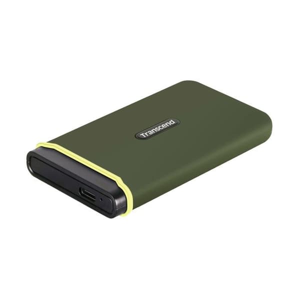 Extern SSD-hårddisk - TRANSCEND - 4To - Grön färg - Bärbar - Hög kapacitet