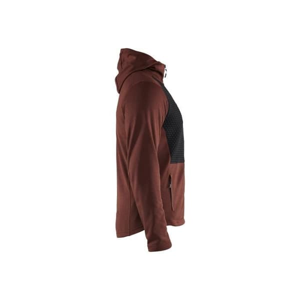 BLAKLADER Burned zip hoodie - Röd - Herr