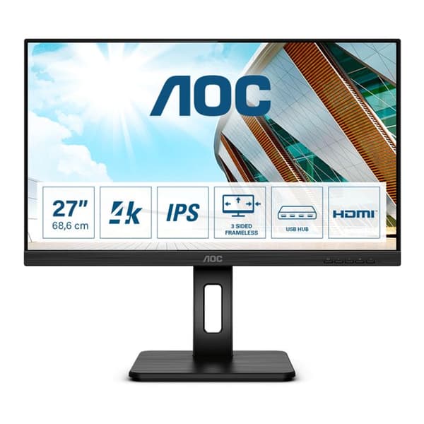AOC U27P2CA-skärm - svart - 27"