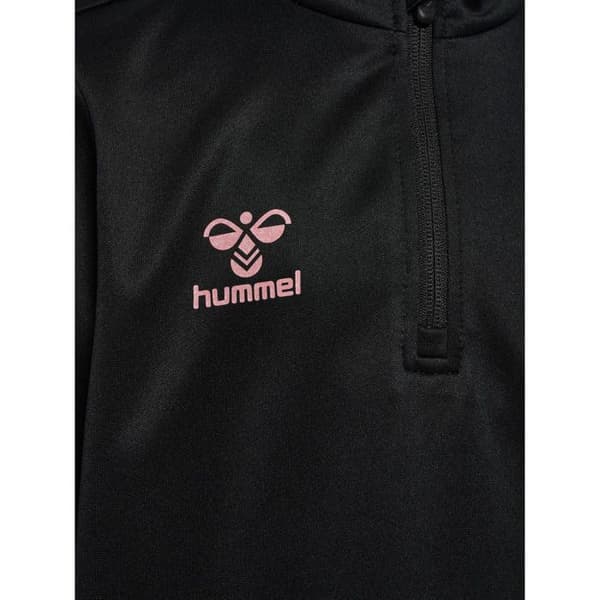 Träningsöverdel barn Hummel Shimmer - svart/bröllopsros
