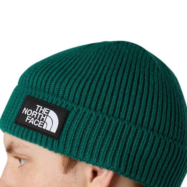The North Face Bonnet Logo Box Cuffed Grön - NF0A8CHENL1