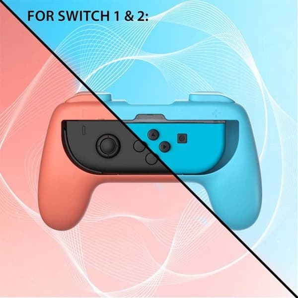 Bekvämlighetsgrepp - VARUMÄRKE - Joy-Cons - 2-pack - Rosa och Turkos - Universella