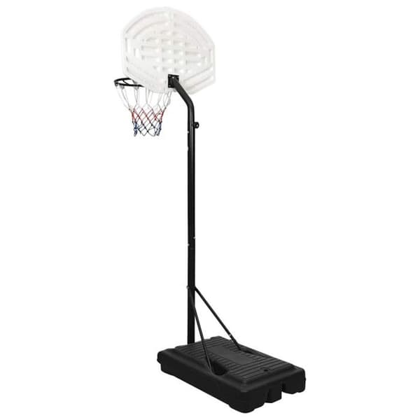 vidaXL Basketställ Vit 237-307 cm Polyeten 93652