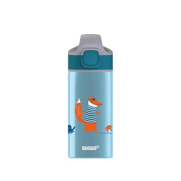 Barnflaska i aluminium - Fox - 0,4L - Blå - SIGG
