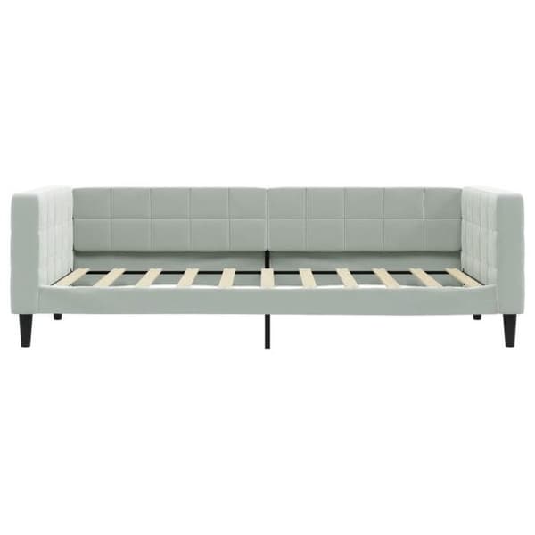 vidaXL Lätt grå vilolits 90x190 cm sammet 354021