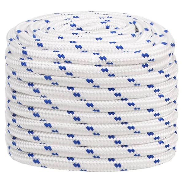 152316 vidaXL Båtline Vit 20 mm 100 m Polypropylen