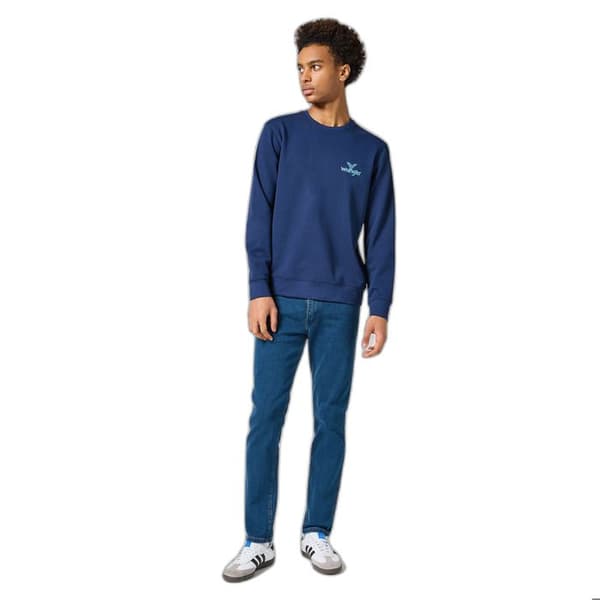 Sweatshirt Wrangler Litet logotyp Crew