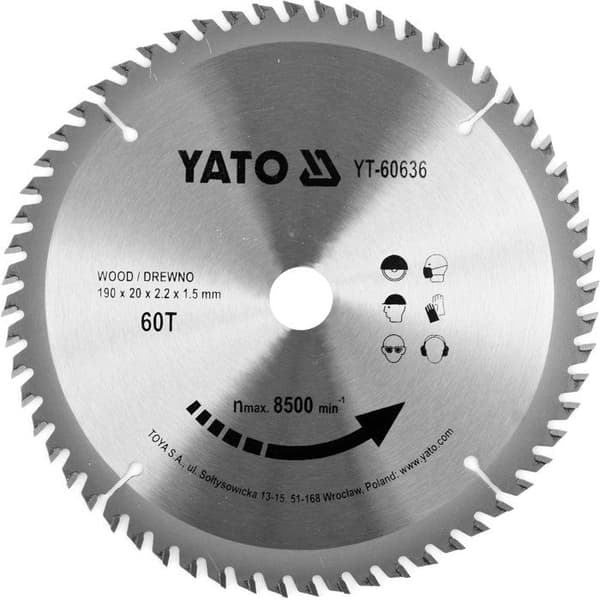 TCT sågblad för trä 190x60x20mm