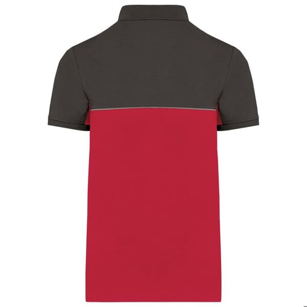 Tvåfärgad ekovänlig polo WK. Designad för att fungera