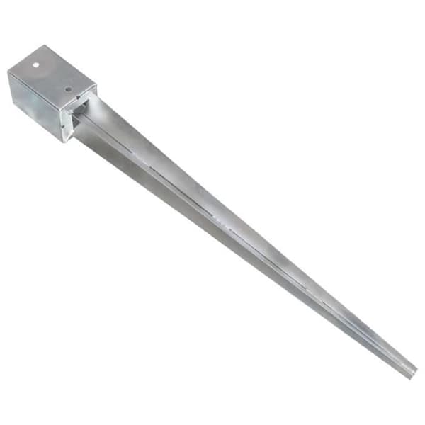 vidaXL Ground Stakes 6 st Silver 9x9x90 cm Galvaniserat stål