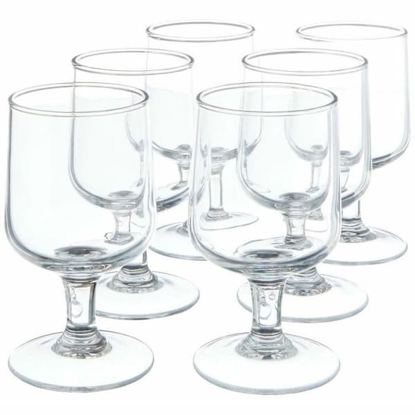 Vattenglas - ARCOROC - 9218884 - Set om 6 - Platt glas - 25CL - Diskmaskinssäker
